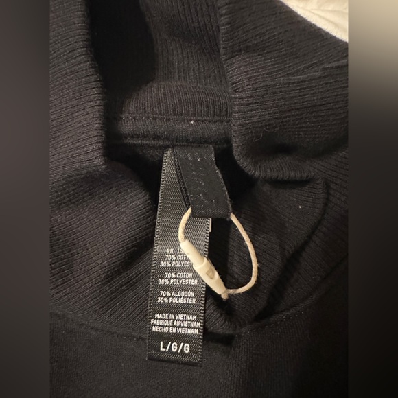 Skims Cotton Fleece Mock Neck Oversized Pullover - NWT - Size L - Picture 8 of 10